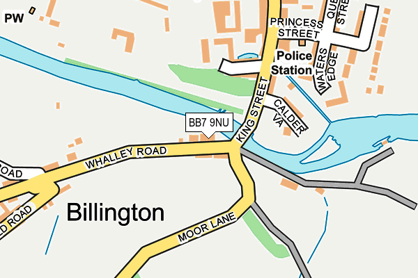 BB7 9NU map - OS OpenMap – Local (Ordnance Survey)