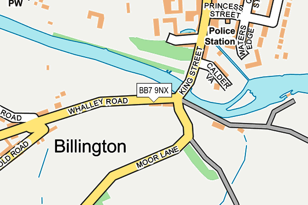 BB7 9NX map - OS OpenMap – Local (Ordnance Survey)