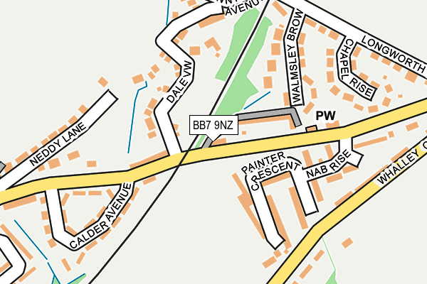 BB7 9NZ map - OS OpenMap – Local (Ordnance Survey)