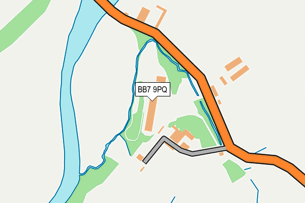 BB7 9PQ map - OS OpenMap – Local (Ordnance Survey)