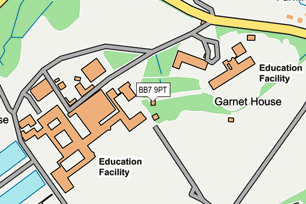 BB7 9PT map - OS OpenMap – Local (Ordnance Survey)