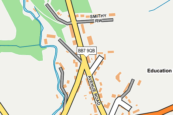 BB7 9QB map - OS OpenMap – Local (Ordnance Survey)