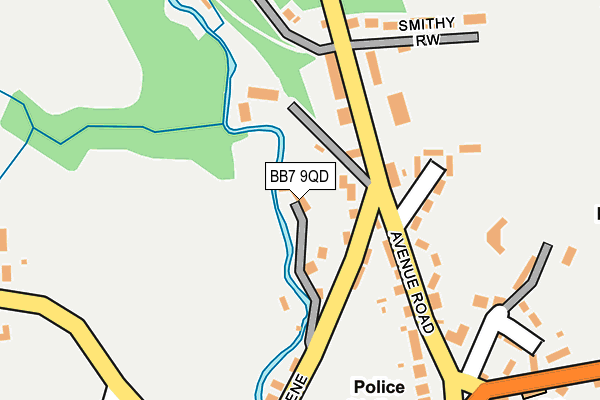 BB7 9QD map - OS OpenMap – Local (Ordnance Survey)