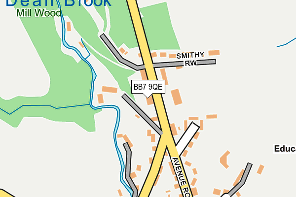 BB7 9QE map - OS OpenMap – Local (Ordnance Survey)