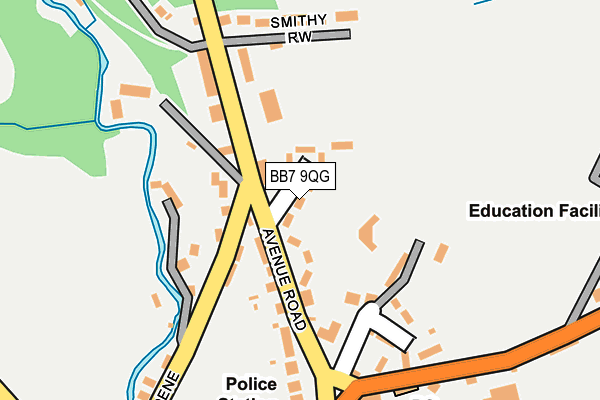BB7 9QG map - OS OpenMap – Local (Ordnance Survey)