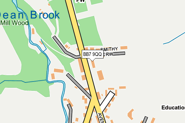 BB7 9QQ map - OS OpenMap – Local (Ordnance Survey)