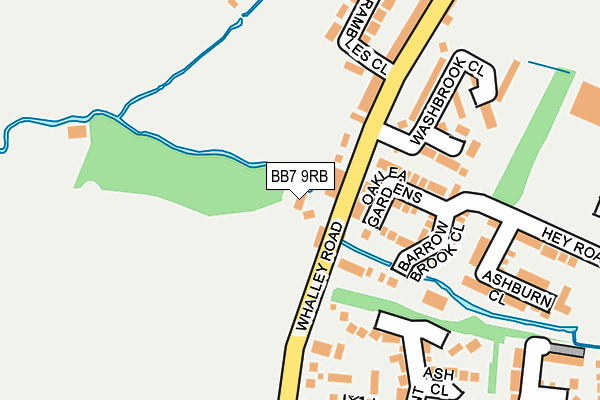BB7 9RB map - OS OpenMap – Local (Ordnance Survey)
