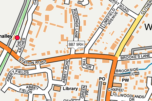 BB7 9RH map - OS OpenMap – Local (Ordnance Survey)