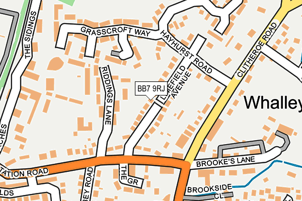 BB7 9RJ map - OS OpenMap – Local (Ordnance Survey)