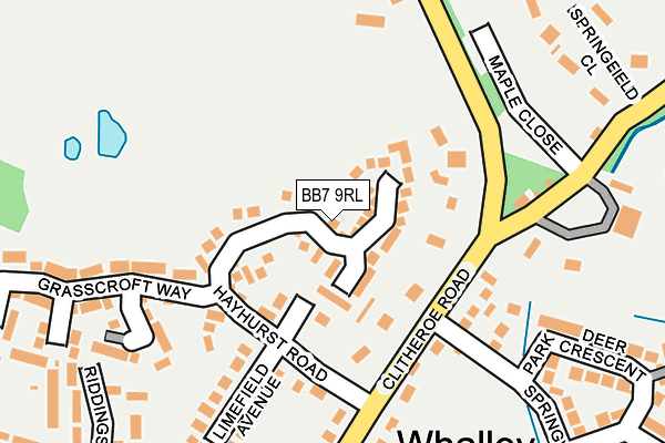 BB7 9RL map - OS OpenMap – Local (Ordnance Survey)