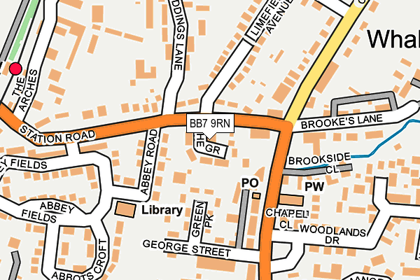 BB7 9RN map - OS OpenMap – Local (Ordnance Survey)