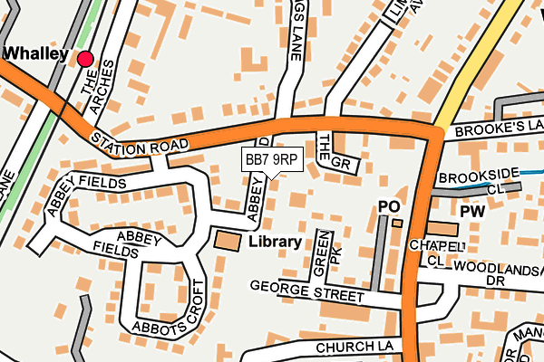 BB7 9RP map - OS OpenMap – Local (Ordnance Survey)