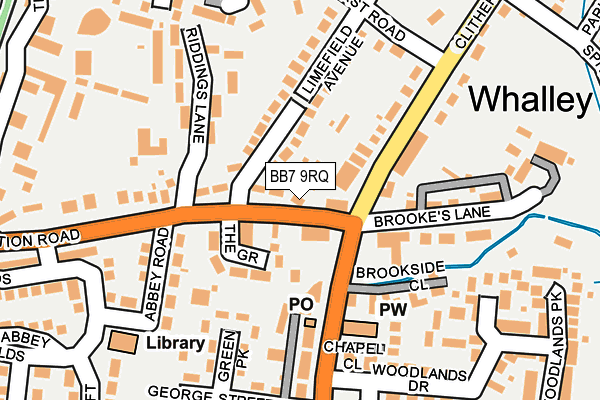 BB7 9RQ map - OS OpenMap – Local (Ordnance Survey)