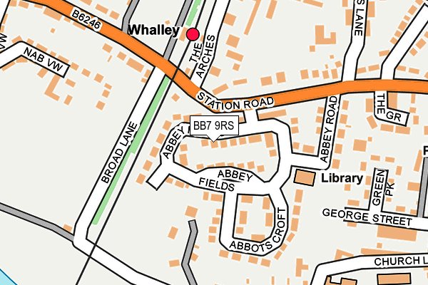 BB7 9RS map - OS OpenMap – Local (Ordnance Survey)