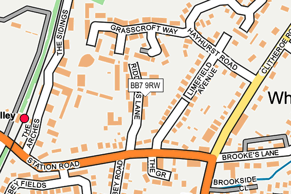 BB7 9RW map - OS OpenMap – Local (Ordnance Survey)