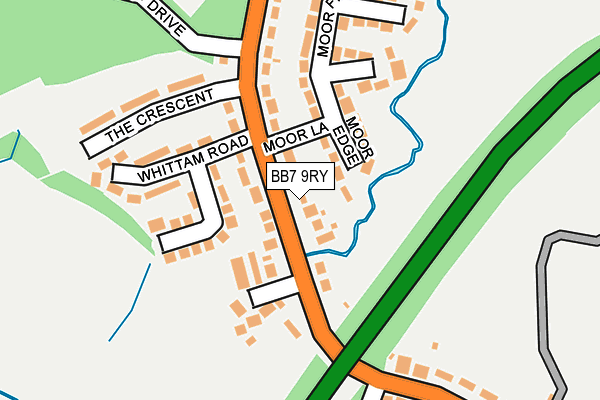 BB7 9RY map - OS OpenMap – Local (Ordnance Survey)
