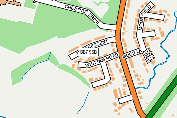 BB7 9SB map - OS OpenMap – Local (Ordnance Survey)