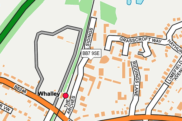 BB7 9SE map - OS OpenMap – Local (Ordnance Survey)