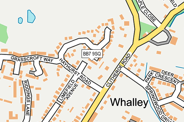 BB7 9SQ map - OS OpenMap – Local (Ordnance Survey)