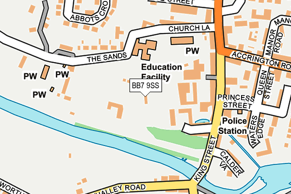 BB7 9SS map - OS OpenMap – Local (Ordnance Survey)