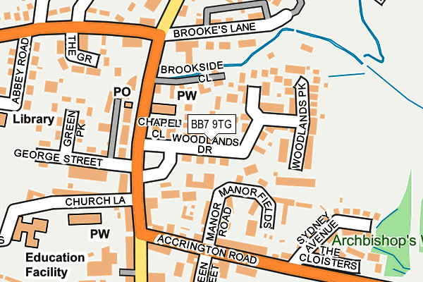 BB7 9TG map - OS OpenMap – Local (Ordnance Survey)
