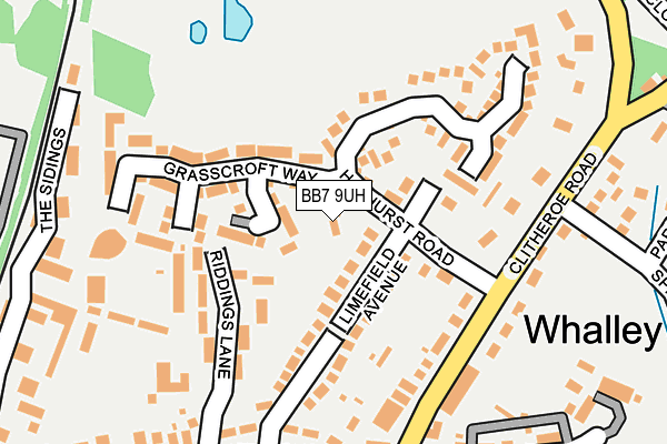 BB7 9UH map - OS OpenMap – Local (Ordnance Survey)
