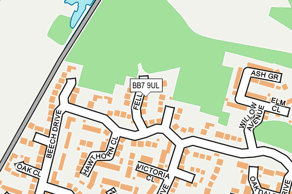 BB7 9UL map - OS OpenMap – Local (Ordnance Survey)