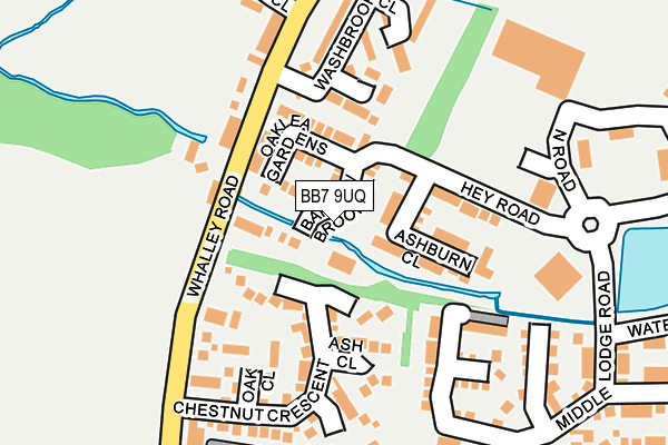 BB7 9UQ map - OS OpenMap – Local (Ordnance Survey)