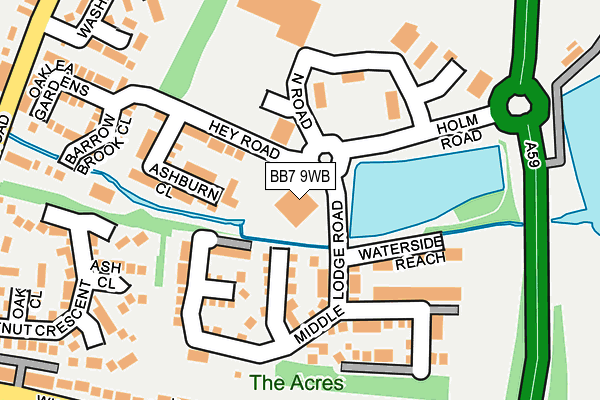 Map of DOWEN FARMER ARCHITECTS LTD at local scale