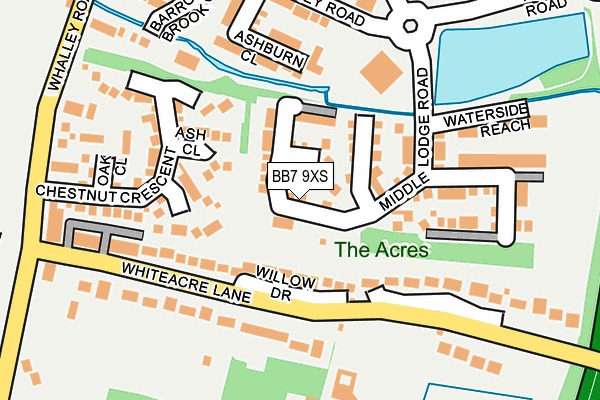 BB7 9XS map - OS OpenMap – Local (Ordnance Survey)