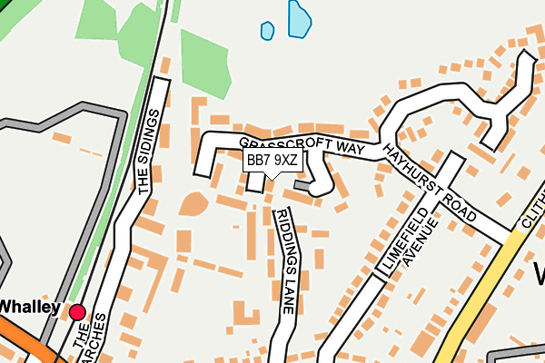 BB7 9XZ map - OS OpenMap – Local (Ordnance Survey)