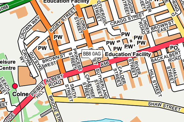 Map of EADIE'S KITCHEN LTD at local scale