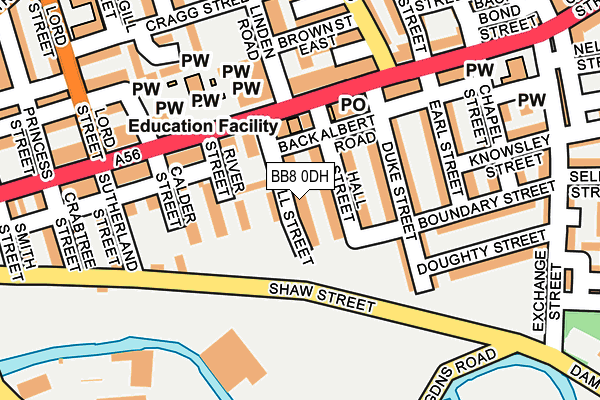 Map of PEACES SERVICES LTD at local scale