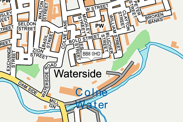 BB8 0HD map - OS OpenMap – Local (Ordnance Survey)