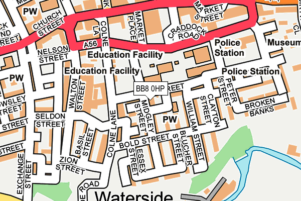 Map of THE COLNE KEBAB HOUSE LIMITED at local scale