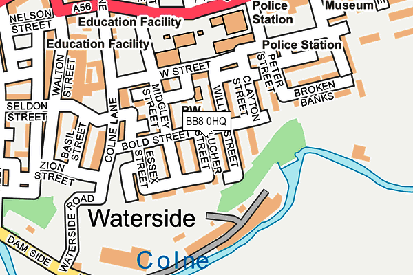 BB8 0HQ map - OS OpenMap – Local (Ordnance Survey)