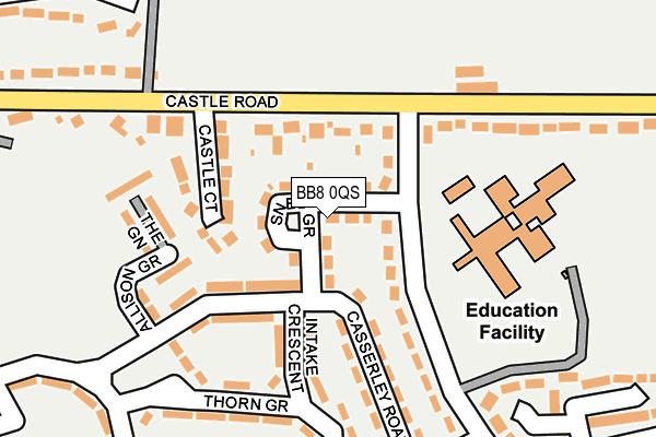 Map of HAIR ASSOCIATES (COLNE) LIMITED at local scale