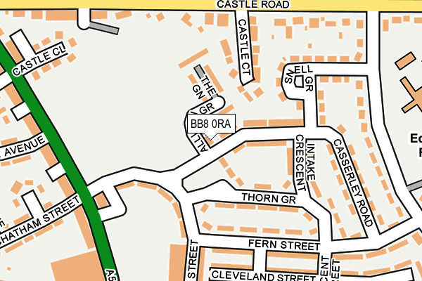 BB8 0RA map - OS OpenMap – Local (Ordnance Survey)