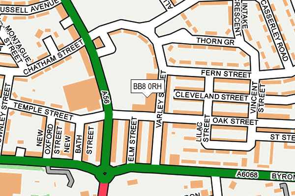 BB8 0RH map - OS OpenMap – Local (Ordnance Survey)