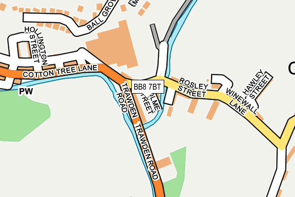 BB8 7BT map - OS OpenMap – Local (Ordnance Survey)