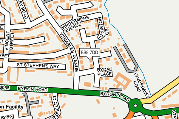 BB8 7DD map - OS OpenMap – Local (Ordnance Survey)