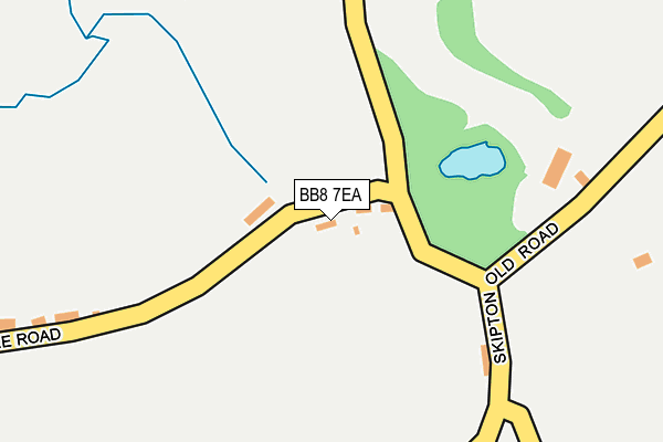 BB8 7EA map - OS OpenMap – Local (Ordnance Survey)