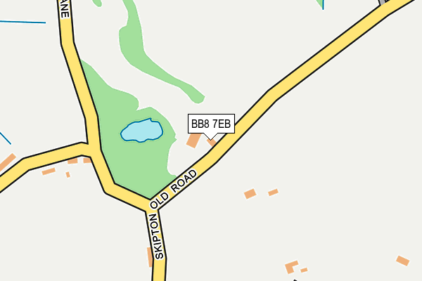 BB8 7EB map - OS OpenMap – Local (Ordnance Survey)