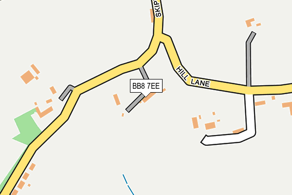 BB8 7EE map - OS OpenMap – Local (Ordnance Survey)