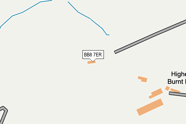 BB8 7ER map - OS OpenMap – Local (Ordnance Survey)