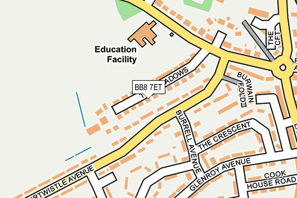BB8 7ET map - OS OpenMap – Local (Ordnance Survey)