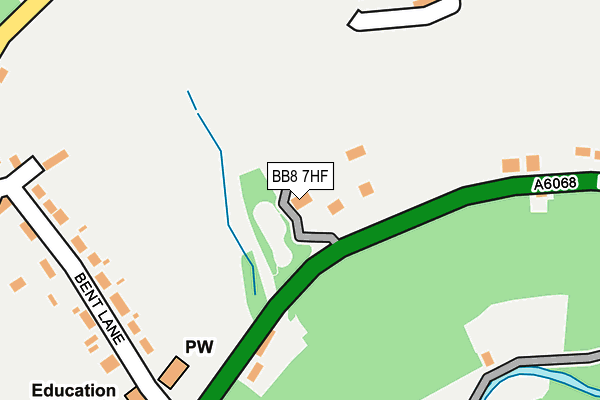 BB8 7HF map - OS OpenMap – Local (Ordnance Survey)