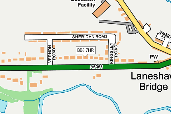 BB8 7HR map - OS OpenMap – Local (Ordnance Survey)