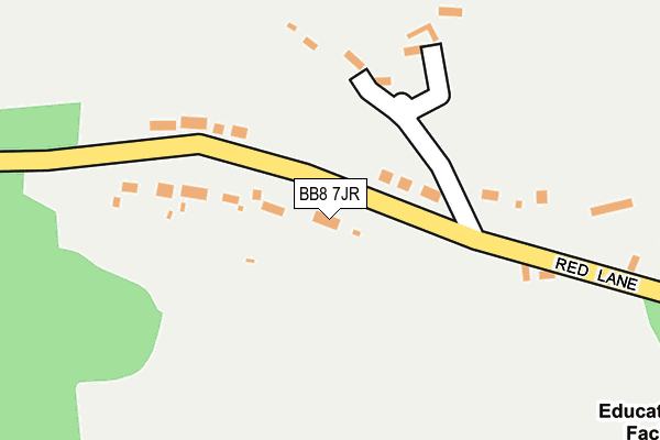 BB8 7JR map - OS OpenMap – Local (Ordnance Survey)