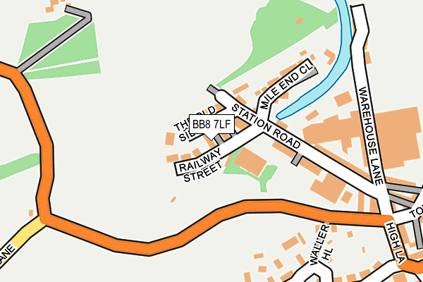 BB8 7LF map - OS OpenMap – Local (Ordnance Survey)